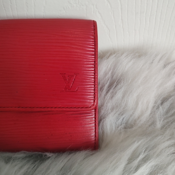 vintage Louis Vuitton epi wallet 90s Elise portefeuille trifold - Picture 2 of 16